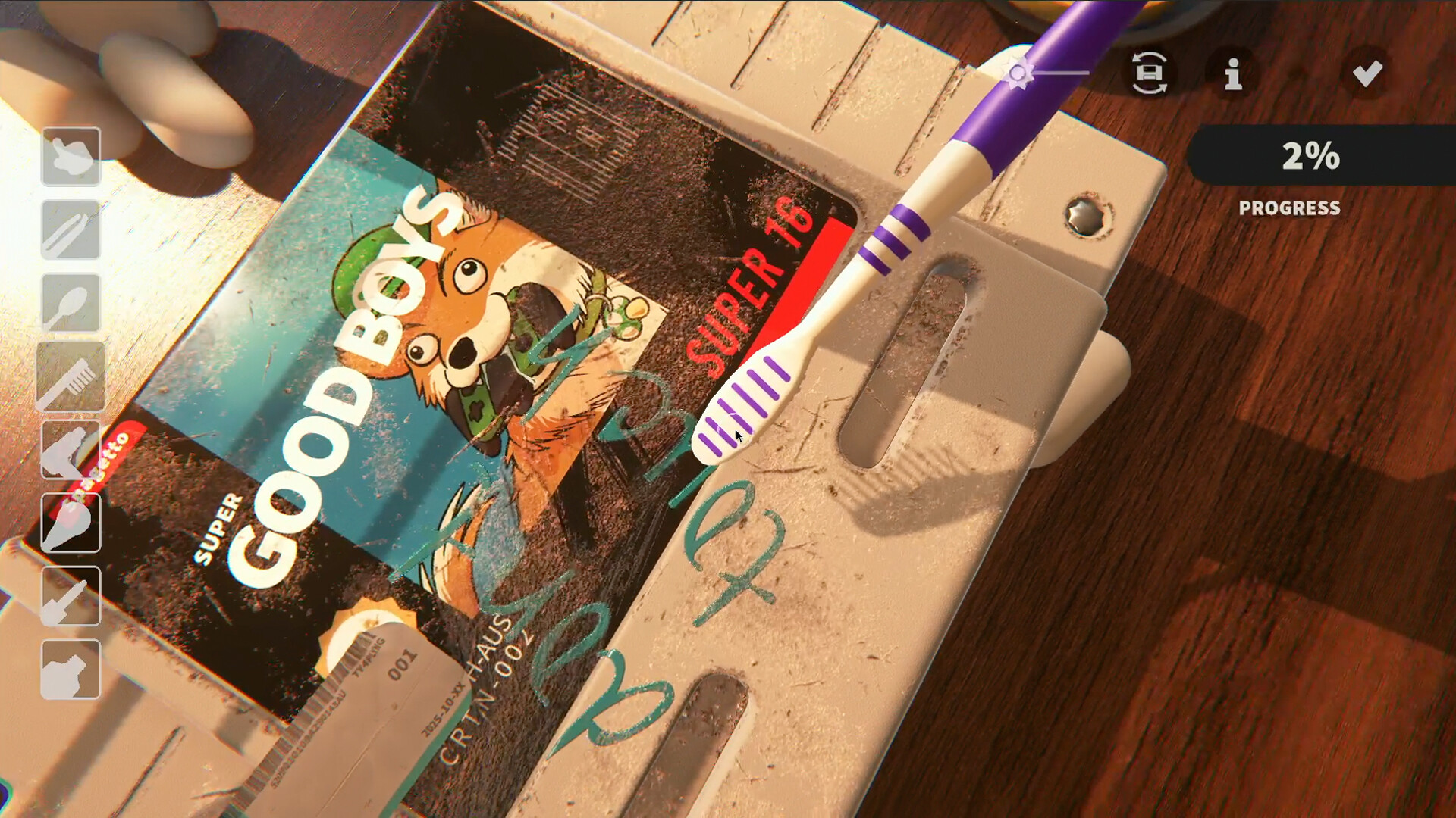 Cozy Game Restoration release date - official Steam screenshot of the workbench
